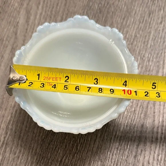 White Pedestal Bowl - Picture 8 of 8